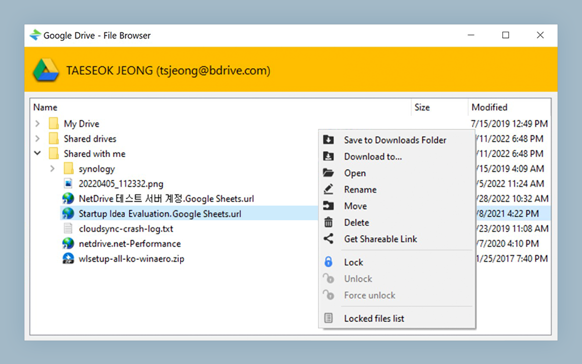 NetDrive 文件管理